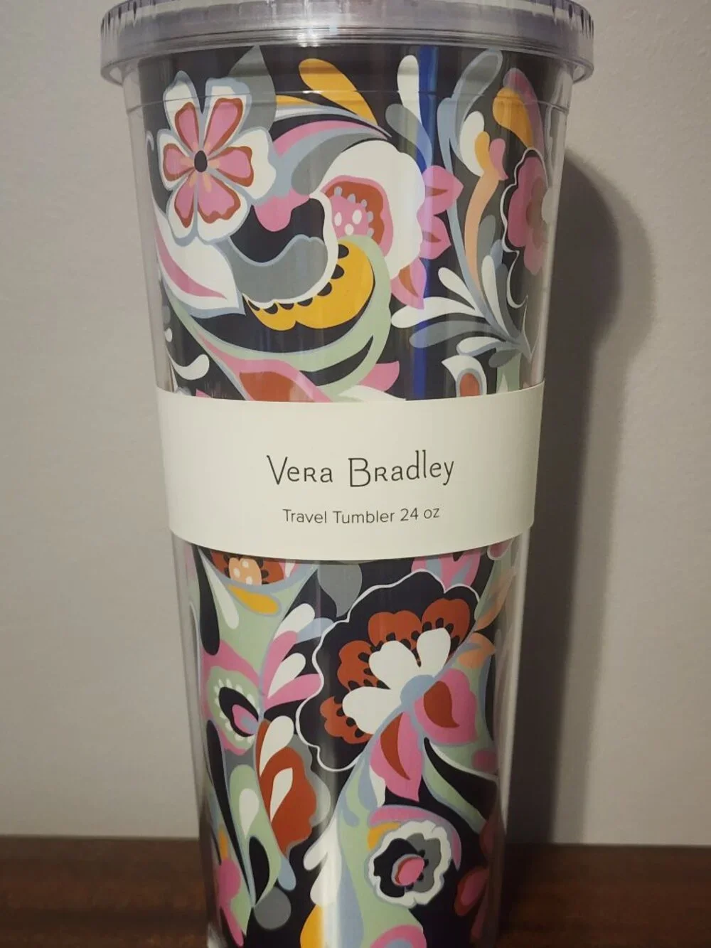 Vera Bradley 24oz Travel Tumbler Mod Paisley Design